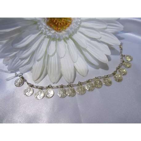 PULSERA DE PLATA CON COLGANTES