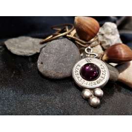 COLGANTE RELOJ DE SOL DIONYSOS AMATISTA