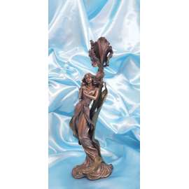 CANDELABRO MUJER CON MARIPOSA-VERONESE ART NOUVEAU