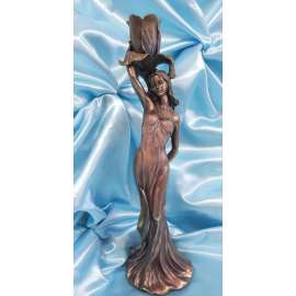 PORTAVELAS MUJER-VERONESE ART NOUVEAU