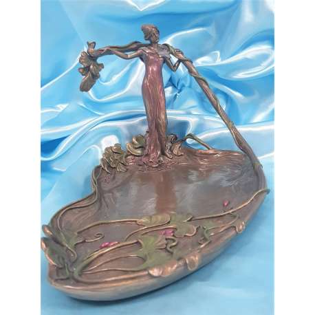 LA DAMA DEL LAGO-VERONESE BRONCE ART NOUVEAU