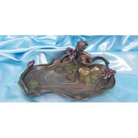 BANDEJA BAÑÁNDOSE EN EL LAGO-VERONESE ART NOUVEAU