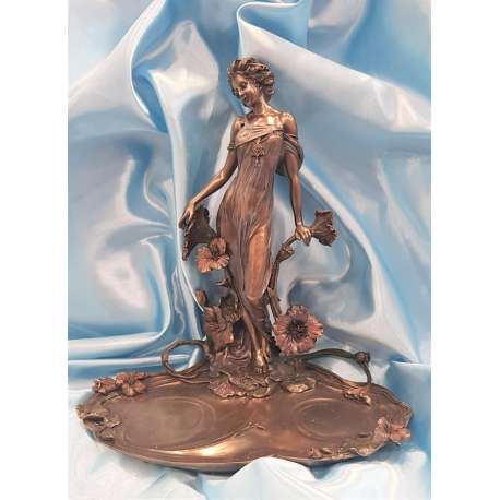 BANDEJA DAMA DE LAS CAMELIAS-VERONESE ART NOUVEAU