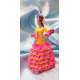 MUÑECA FLAMENCA MARIN-AMARILLO Y FUCSIA