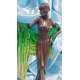 MUJER ART DECO CON CHAL VERDE-VERONESE STUDIO