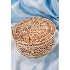 JOYERO CON CALENDARIO SOLAR AZTECA