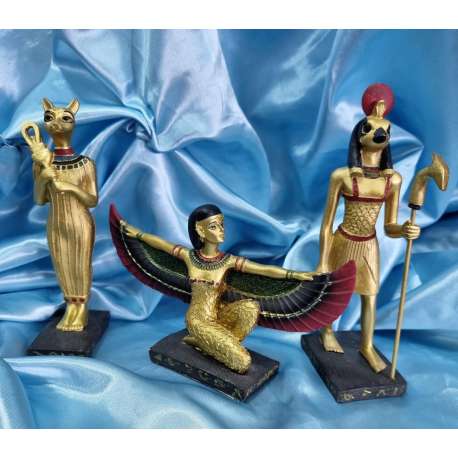 ISIS, BASTET Y HORUS DORADOS