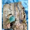 PENDULO DE JADE CON PUNTA DE COBRE