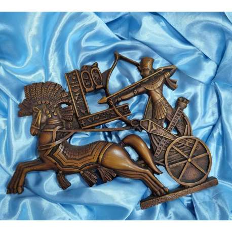 BAJORRELIEVE DEL FARAON EN CARRO