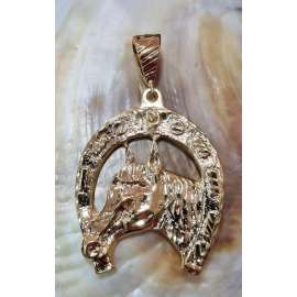 HERRADURA CON CABEZA DE CABALLO.GOLD FILLED
