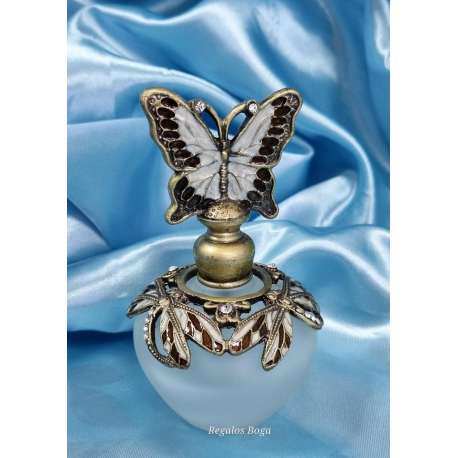 BOTELLITA DE PERFUME ART NOUVEAU CON MARIPOSA