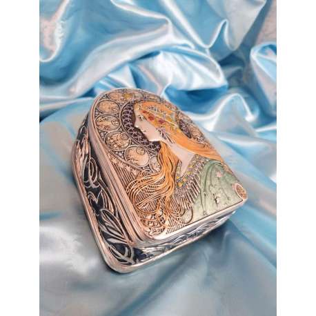 JOYERO DAMA DEL ZODIACO-ART NOUVEAU-ALPHONSE MUCHA