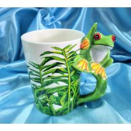 TAZA CON ASA DE RANA