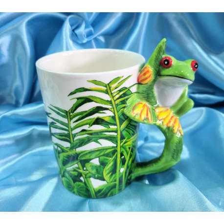 TAZA CON ASA DE RANA