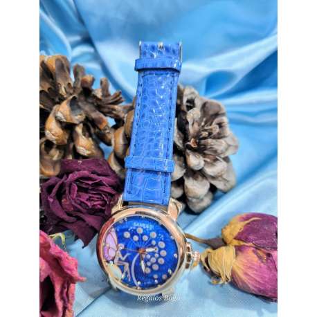 RELOJ HADA DIENTE DE LEÓN AZUL