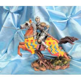 CABALLERO MEDIEVAL A CABALLO