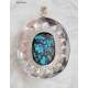 MEDALLON DE PLATA 925 Y TURQUESA