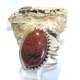 BRAZALETE-PULSERA DE PLATA 925 Y JASPE ROJO