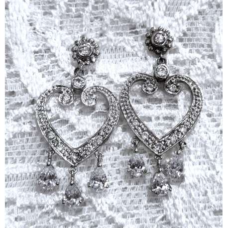 PENDIENTES DE NOVIA CHANDELIER