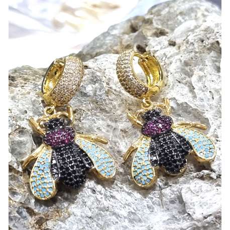 PENDIENTES INSECTO BRILLANTE
