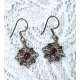 PENDIENTES FLOR DEL NORTE DE PLATA 925 Y GRANATE
