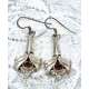 PENDIENTES DE PLATA 925 Y GRANATE