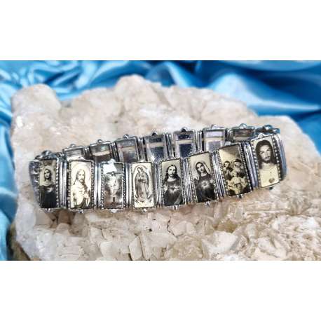 PULSERA DE MADONNAS Y CRISTOS