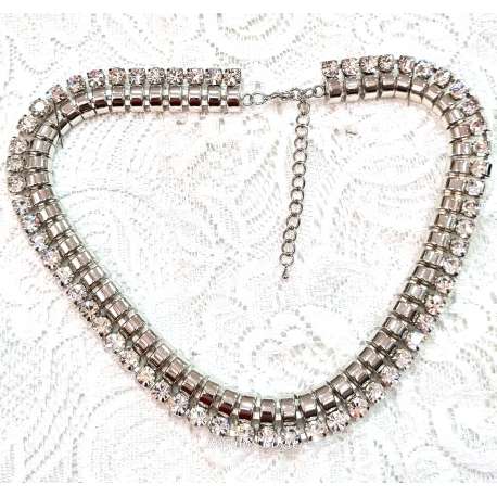 GARGANTILLA DE CRISTAL DE STRASS DE DISEÑO