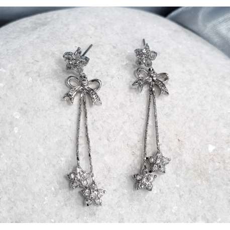 PENDIENTES DE NOVIA FLORES DULCES