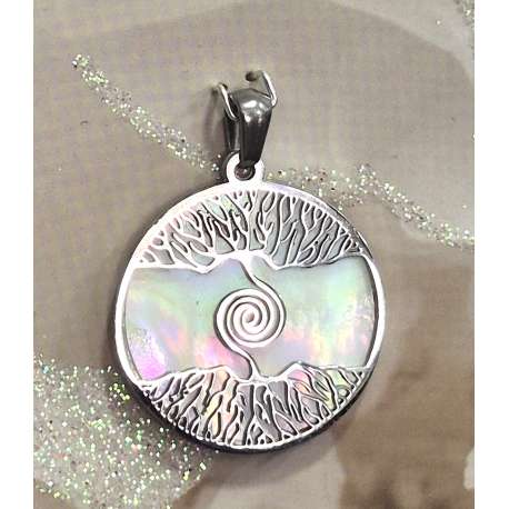 COLGANTE ARBOL DE LA VIDA CON ESPIRAL