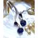 PENDIENTES DE PLATA 925 Y AMBAR