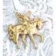 BROCHE BUSTO DE CABALLO GRIEGO