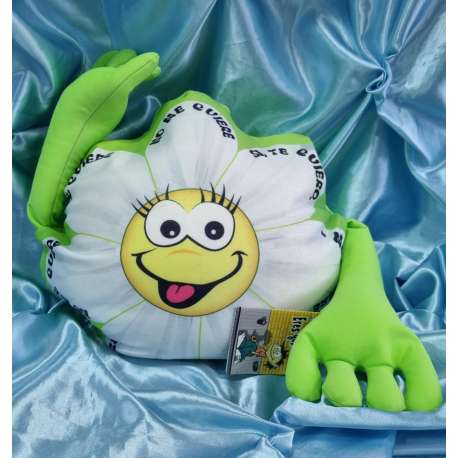 PELUCHE EN FORMA DE FLOR TE QUIERO
