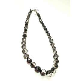 COLLAR DE CRISTAL GRIS