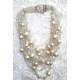 COLLAR TIPO CHANEL DE PERLA DE BISUTERIA Y CRISTAL