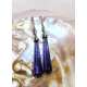 PENDIENTES DE PLATA 925 AMATISTA
