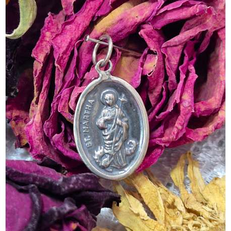 MEDALLA DE SANTA MARTA DE PLATA DE LEY