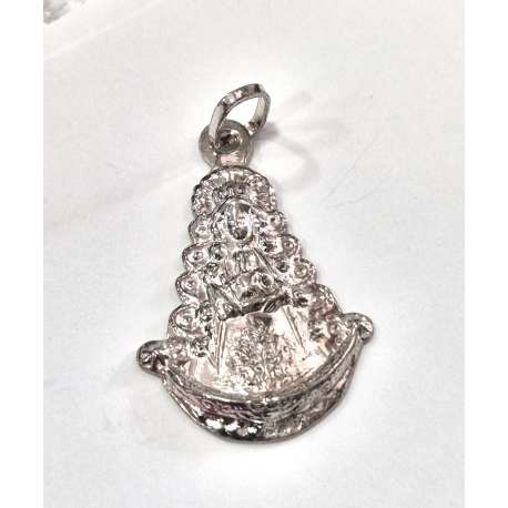 MEDALLA DE LA VIRGEN DEL ROCIO DE PLATA DE LEY