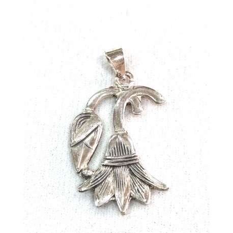 COLGANTE FLOR DE LOTO EGIPCIA DE PLATA