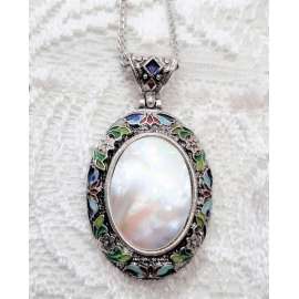 COLGANTE DE MADREPERLA VINTAGE