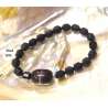 PULSERA DE TERAHERCIOS NATURAL, TURMALINA NEGRA, OBSIDIANA DORADA, ONIX NEGRO...