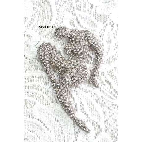 BROCHE ART NOUVEAU DANZA FEMENINA