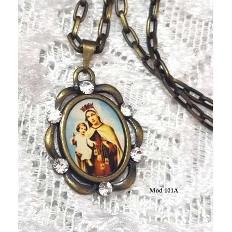 MEDALLAS DE VIRGENES ESPAÑOLAS, MARIA AUXILIADORA, VIRGEN DEL CARMEN, NUESTRA SEÑORA DE LA ESPERANZA MACARENA