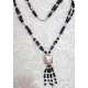 COLLAR LARGO DE PLATA Y ONIX MEXICANO