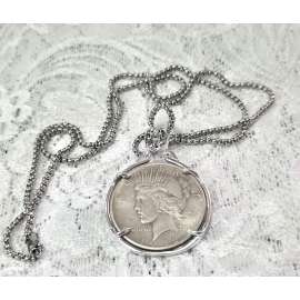 COLGANTE MONEDA AMERICANA DIOSA DE LA LIBERTAD