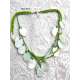 COLLAR ETNICO DE CONCHA NATURAL Y CERAMICA
