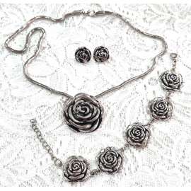 CONJUNTO BISUTERIA ROSA MISTICA