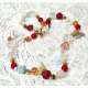 COLLAR-GARGANTILLA DE CUARZO BLANCO, PERLA NATURAL Y MADREPERLA CORAL