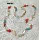 COLLAR-GARGANTILLA DE CUARZO BLANCO, PERLA NATURAL Y MADREPERLA CORAL