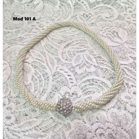COLLAR DE PERLAS DE NACAR 